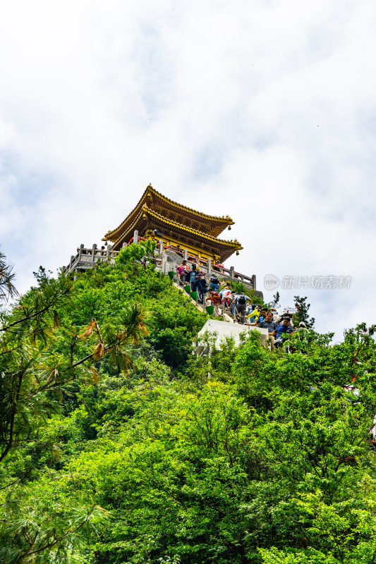 河南洛阳市栾川县5A景区老君山金顶道观群