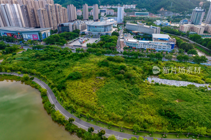 福建泉州市民广场航拍摄影图