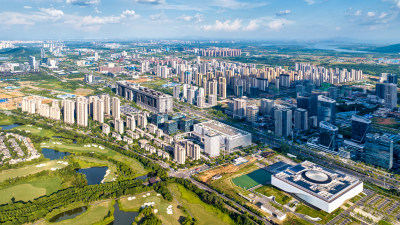 中国光谷武汉光谷高新大道城市发展航拍