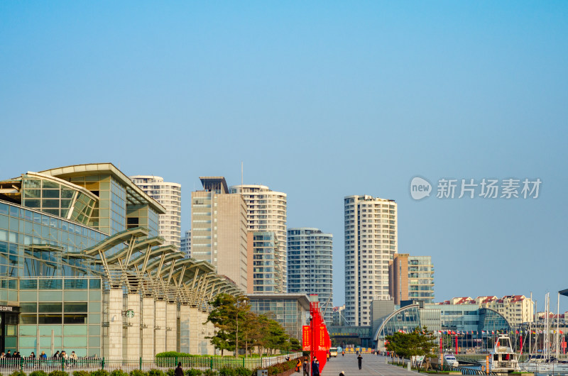 青岛奥帆中心城市风光