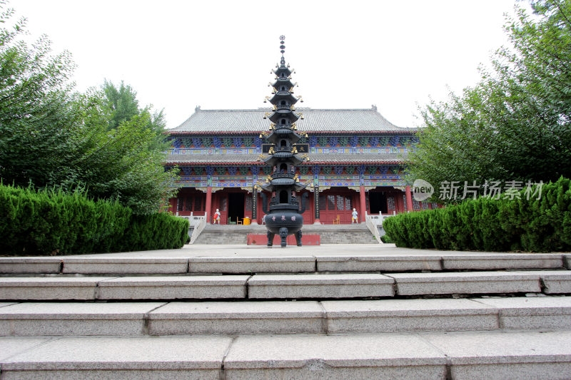 山东著名旅游景点醴泉寺建筑风格