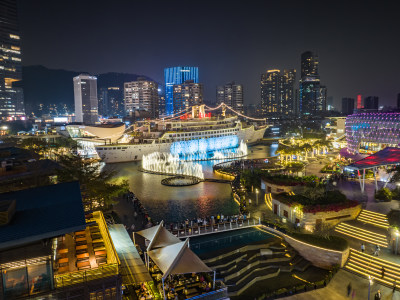 海上世界广场繁华夜景