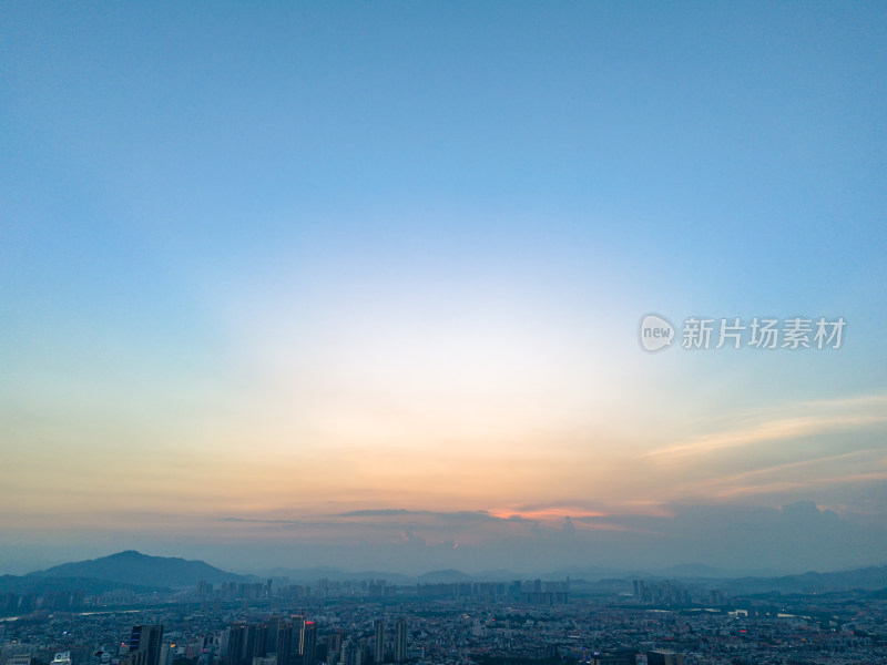 福建泉州城市大景航拍图