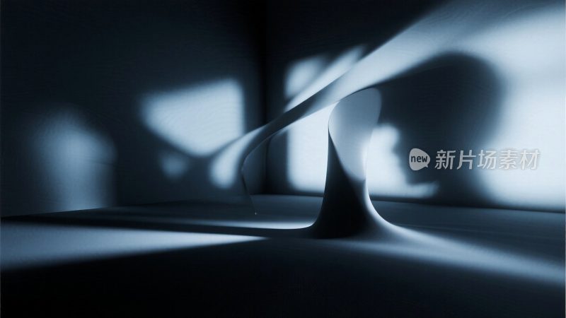 室内光影抽象艺术场景