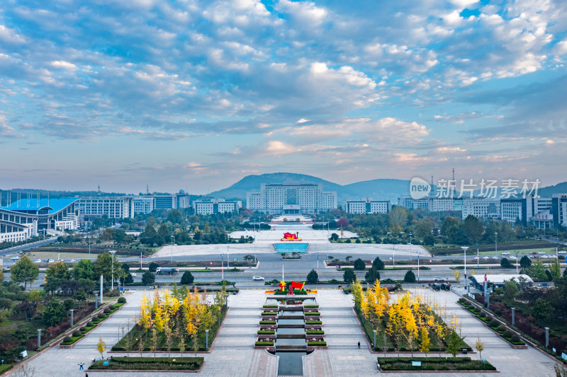 枣庄市政广场全景