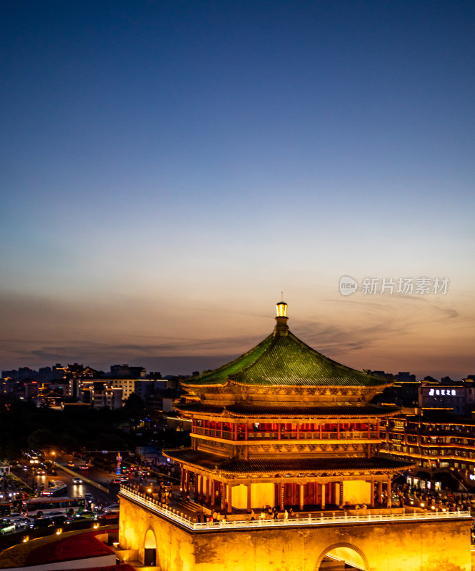 陕西西安钟楼夜景