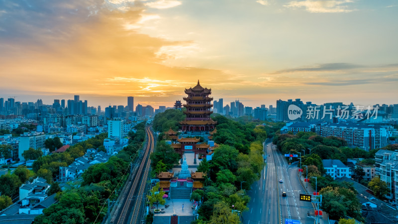 湖北武汉地标黄鹤楼景区