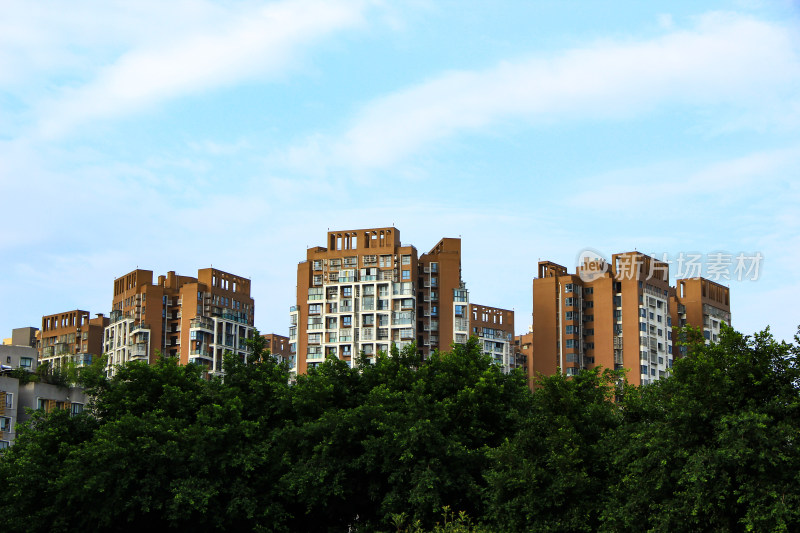 现代商品房住宅高楼建筑