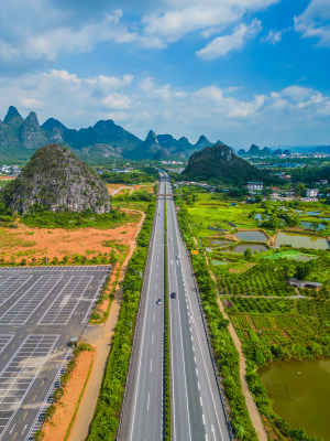 桂林绕城高速公路航拍