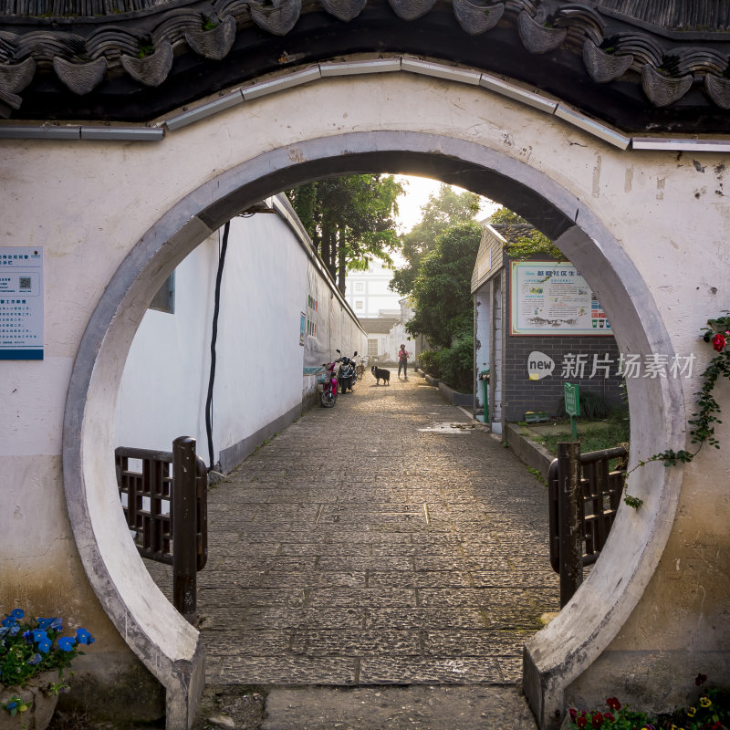 绍兴仓桥直街江南水乡风景