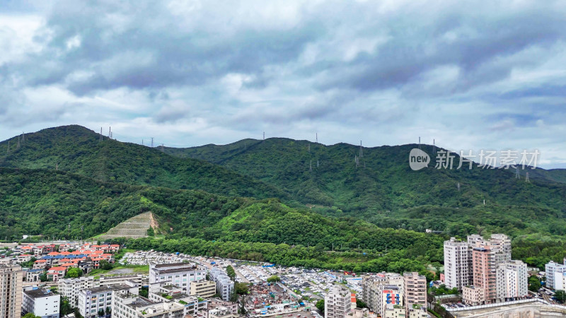 广东深圳阳台山公园航拍