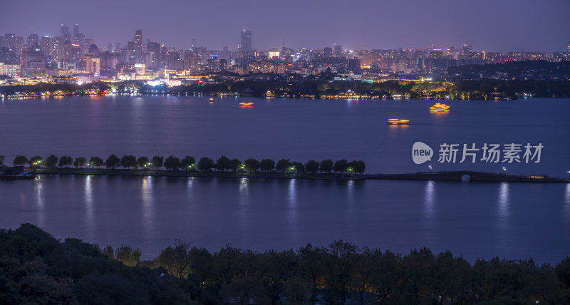 杭州西湖夜景