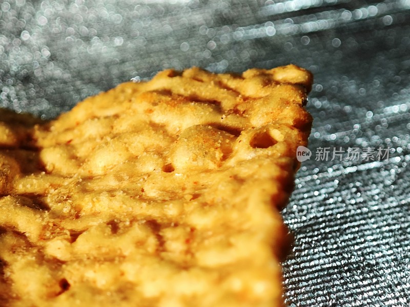 美味的饼干特写