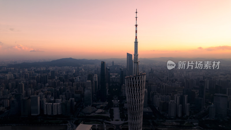 广州地标建筑风光航拍