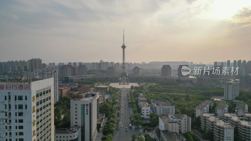 航拍湖南株洲神农城4A景区