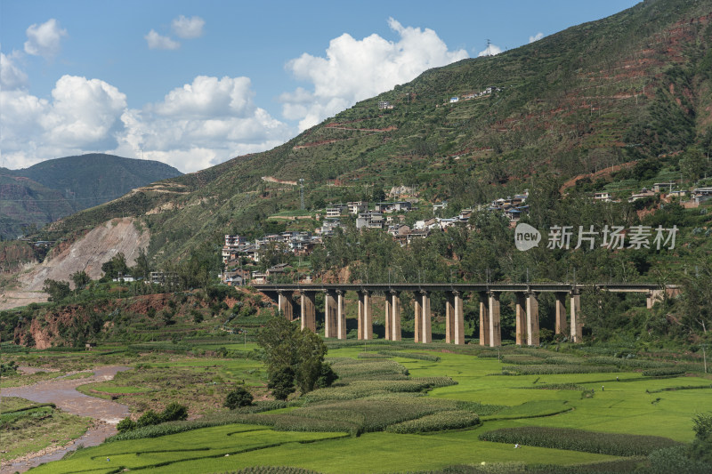 山间铁路桥 云南成昆铁路