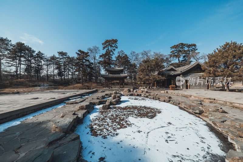 冬日的皇家园林避暑山庄