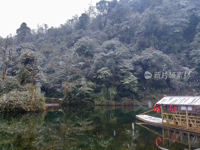 冬日，成都邛崃天台山雪景