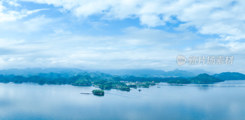 航拍浙江千岛湖风光