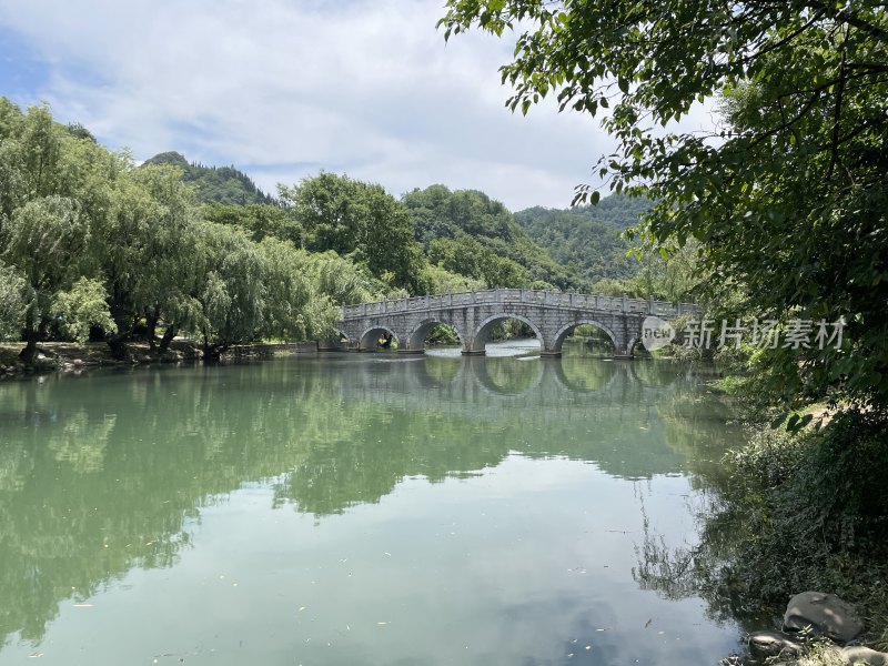 贵州省贵阳市花溪十里河滩景色
