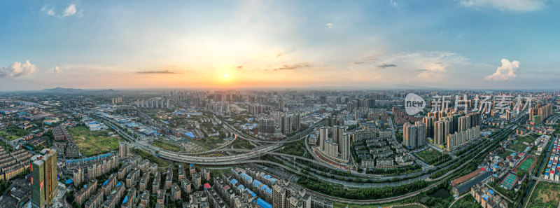 航拍衡阳城市风光