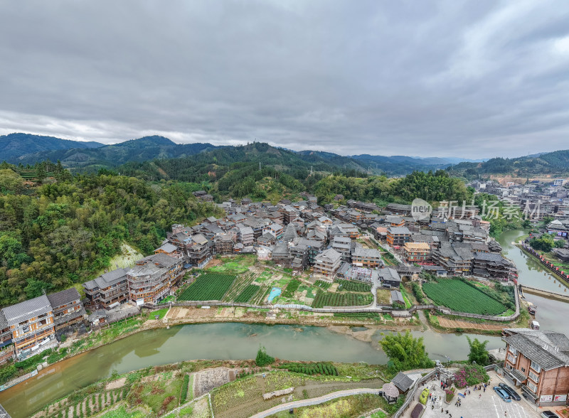 广西柳州三江程阳八寨侗寨建筑