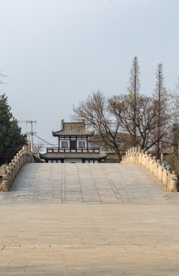 河北石家庄赵县赵州桥建筑景观