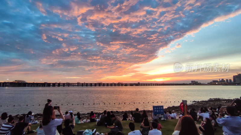 深圳前海超级晚霞