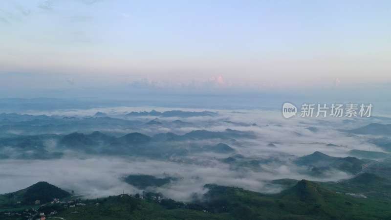 唯美山川意境连绵山脉 山峦叠嶂云雾缭绕