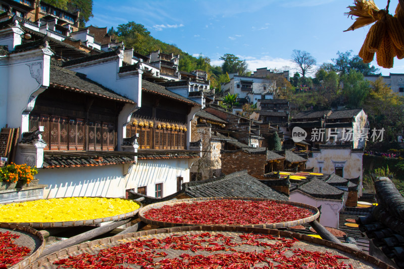 古村落婺源徽派建筑古建筑古遗址