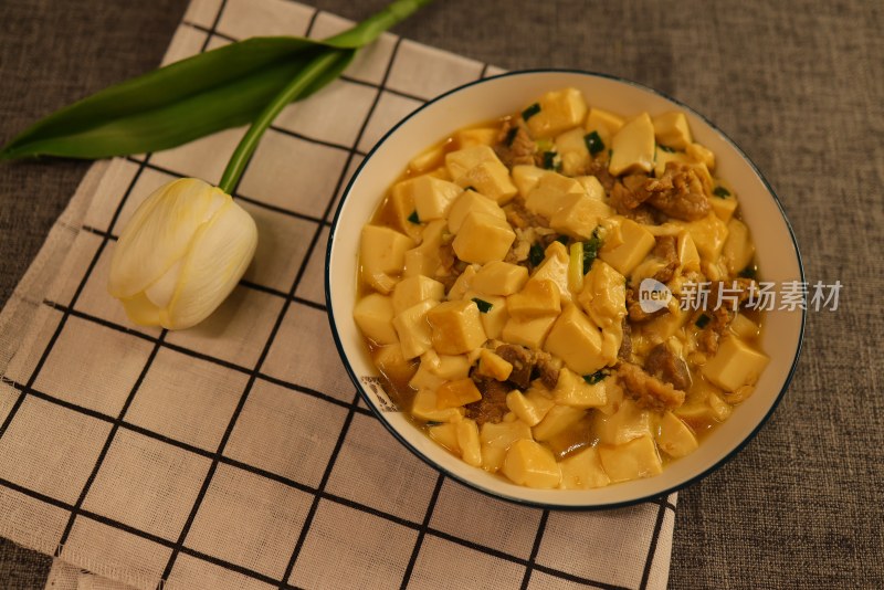 中国菜：肉丝豆腐