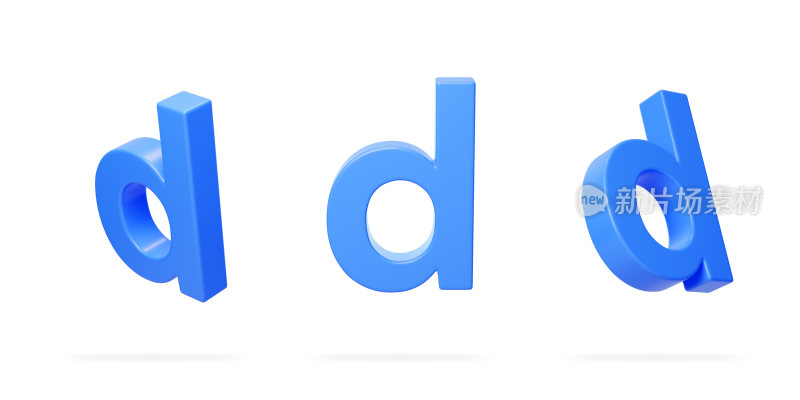英文字母d拼音拼写语言3D