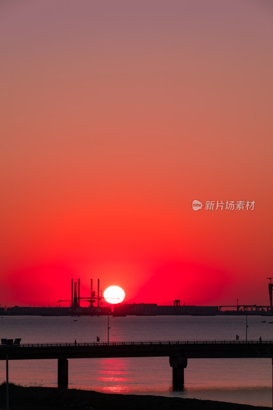 海阳市海上日出