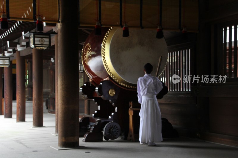 日本寺庙僧侣侍女神社祈祷宗教