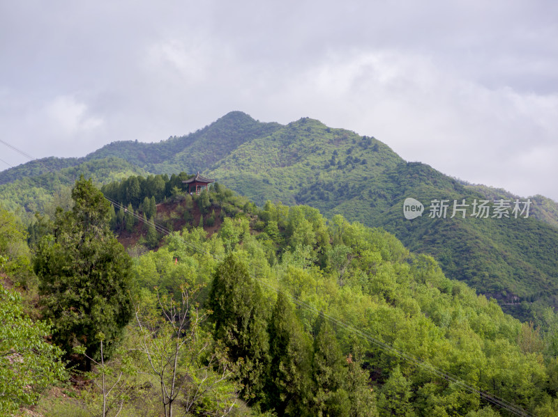 河南省济源市王屋山风景区清晨风光