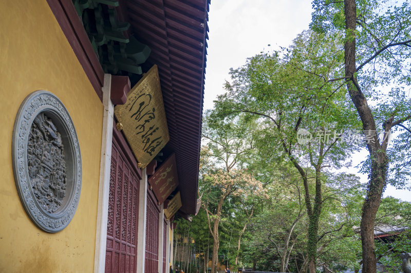 杭州西湖飞来峰灵隐寺千年古刹古建筑