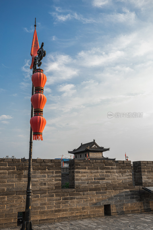 西安城墙自然风景