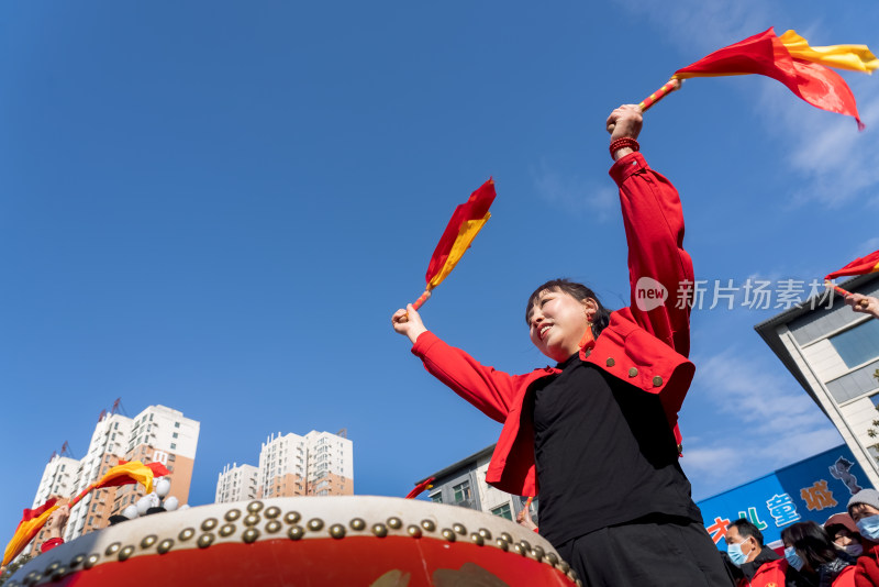 节日喜庆打鼓庆祝