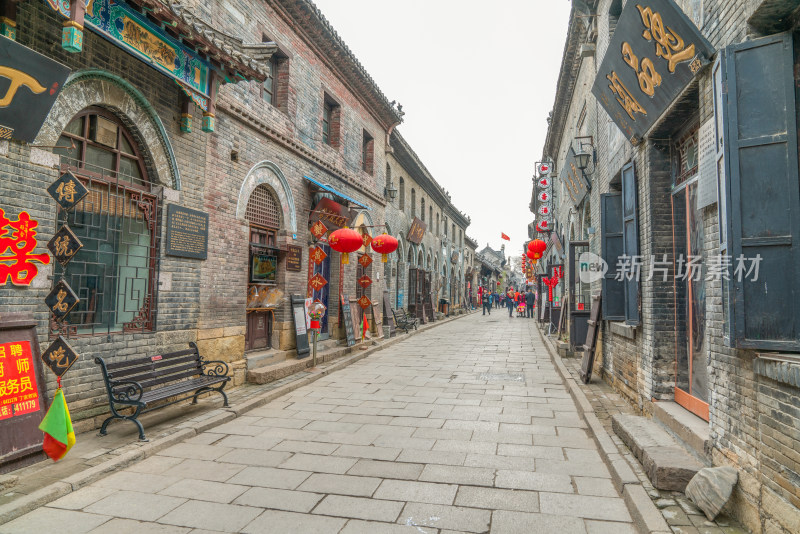 淄博周村街景古建筑