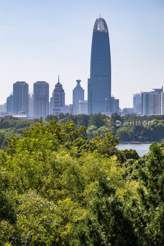 济南大明湖超然楼城市建筑景观