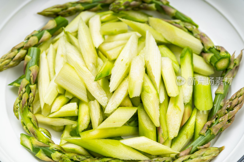 特色中餐川味炒菜芦笋炒牛肉及配料