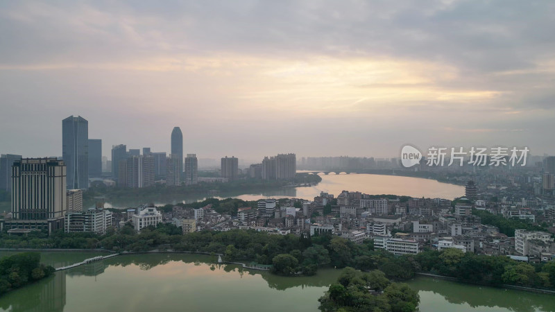 航拍惠州西湖景区