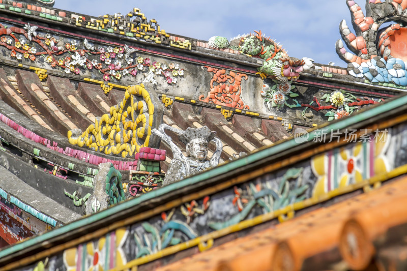 潮州开元古寺古建筑特写