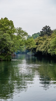 西湖浴鹄湾湖边中式古建筑与自然风光