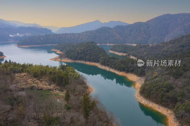 安徽太平湖洞天湾景区航拍风光