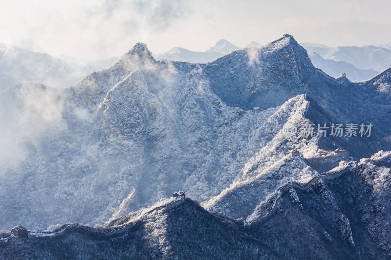 长成雪后冬季风光