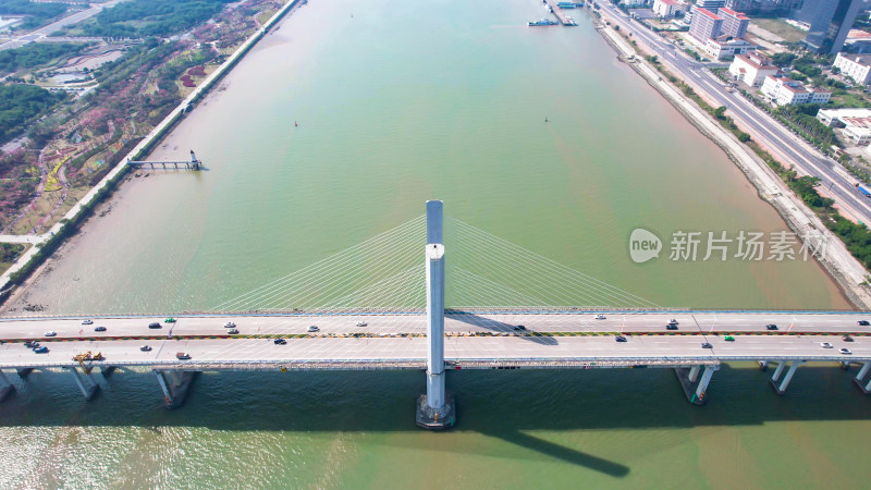 广东珠海横桥大桥桥梁交通航拍