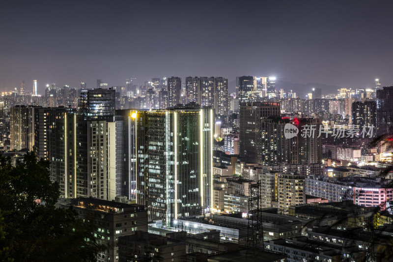 深圳前海湾的夜景