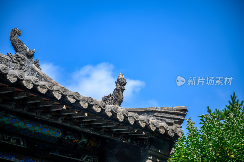 山西省大同市辽代华严寺宝塔风光