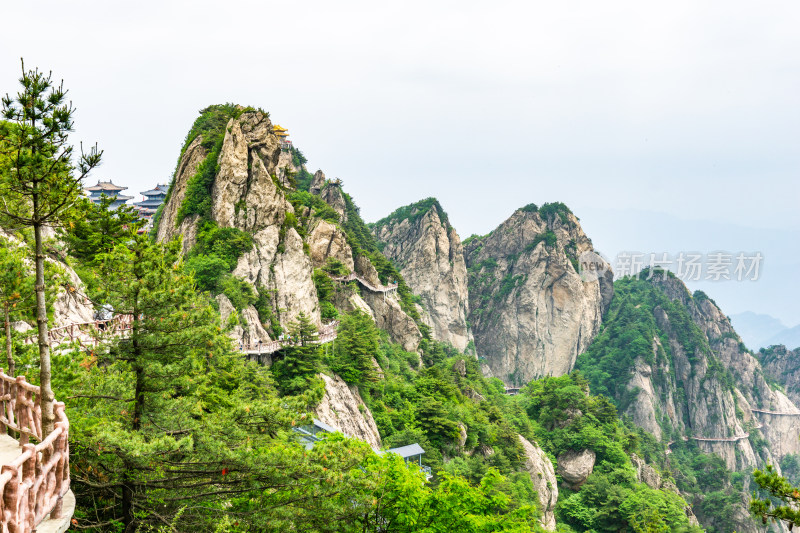 河南洛阳市栾川县5A景区老君山十里画廊景观